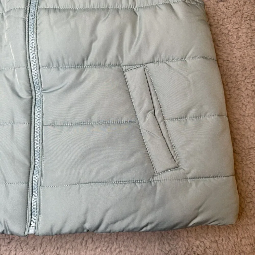 The Children's Place Green Girls Puffer Full Zip Vest Pockets‎ Size XL 14 NWOT